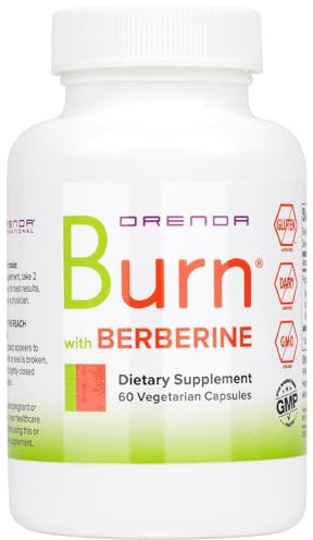 Orenda Burn - Advanced Wellness Support Supplement with Berberine HCI, Green Coffee Extract & African Mango - Promotes Healthy Weight Management, Cardiovascular Health & Energy Levels - 60 Capsules