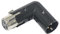 3-Pin xlr 90 Grados Adaptador, Ajustable Macho a Hembra Ángulo recto XLR Adaptador para cable Dmx Negro