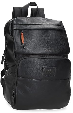 Pepe Jeans Egham Mochila para Portátil Negro 25x37x10 cms Poliéster 9,25L