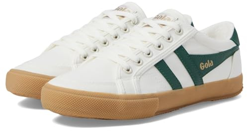 Gola Baskets Stratus pour femme, Blanc cassé/vert/gomme, 41 EU