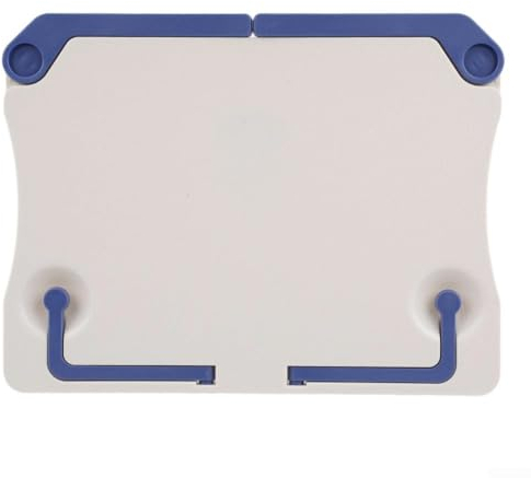 Getdoublerich Ständer, zusammenklappbar, tragbar, Tischnotenständer, Tischplatte, Kochregal, Bücherregal (weiß)