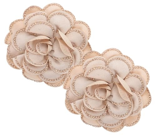 Healeved Fermagli per Scarpe da Donna 2 Pezzi Fiori, Clip Staccabili per Tacchi Eleganti, Accessori per Scarpe da Sposa per Matrimoni in Stagione Fredda