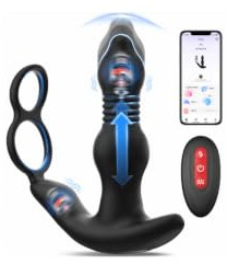 Kismloit Thrusting Prostate Massager AI Sync Male Sex Toys for Men