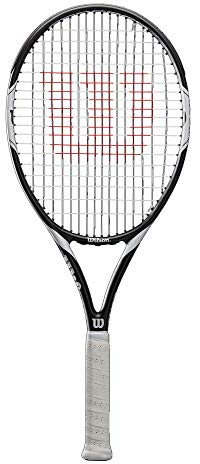 Wilson Tennisschläger, Federer Team 105, Unisex, Anfänger und Freizeitspieler, Griffstärke L2, Weiß/Schwarz, WRT30730U2