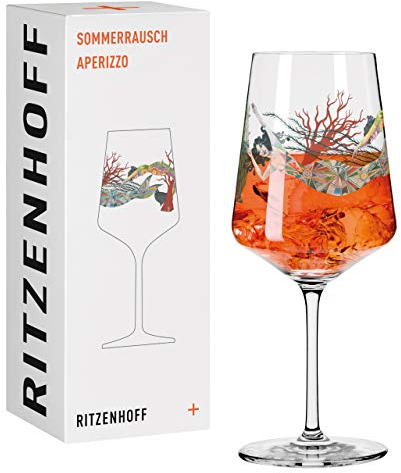 RITZENHOFF 2841006 Aperitifglas 500 ml - Serie Sommerrausch Nr. 6 mit Nixe, Unterwasserwelt - Made in Germany