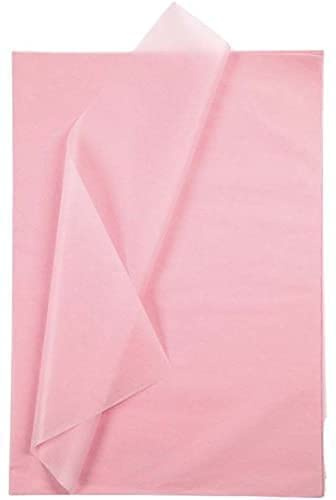 5 fogli di carta velina rosa pastello, 20 x 30 (50 x 75 cm), carta da regalo, senza acidi, fogli di carta da regalo per bambini per arte e artigianato, colore rosa pastello. SALPACK