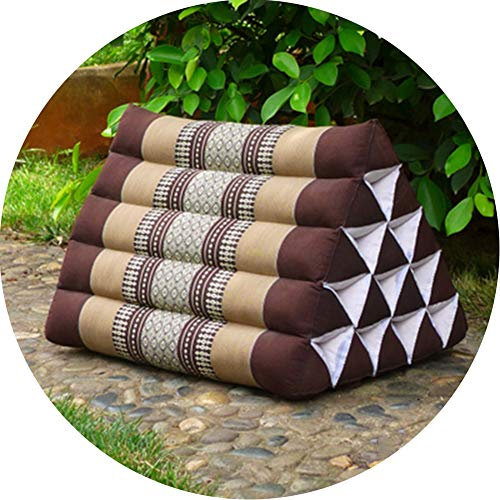 Cuscino per Schienale del Letto Cuscino per Tiro Cuscino Triangolare Imbottito in Kapok Naturale Cuscino per Poggiatesta Cuscino Tailandese per Guardare la TV e Leggere, 17 Colori (Color : M, Size :