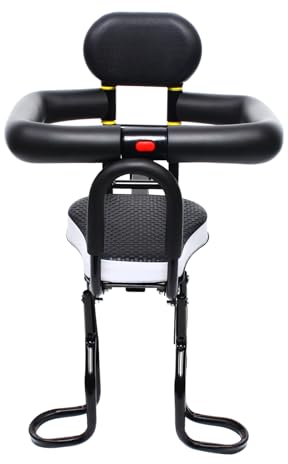 CuCummoo Einstellbar Fahrradsitz Kind Vorne leitplanke Kids Vordersitz Fahrräder,Kindersattel Pedalen Baby Saddle Handrail Road 6 Monate- 3 Jahren