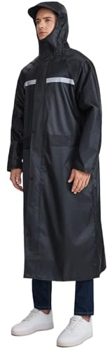 MRWiZMS Poncho Antipioggia Bici, Impermeabile Uomo Donna, Giacca con Visiera Trasparente, Interno Rivestito in Mesh, Ideale per Campeggio, Trekking, Escursionismo (IT, Testo, L, Regular, Regular, A)