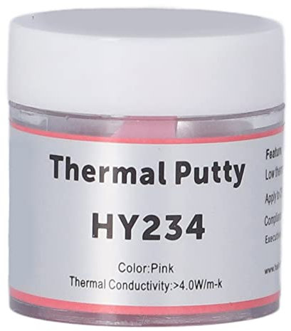 Hy234 Pasta Térmica con Alta Conductividad Térmica, Aislamiento Térmico Seguro PC Componentes Chipset para CPU VGA Chipset (10g)