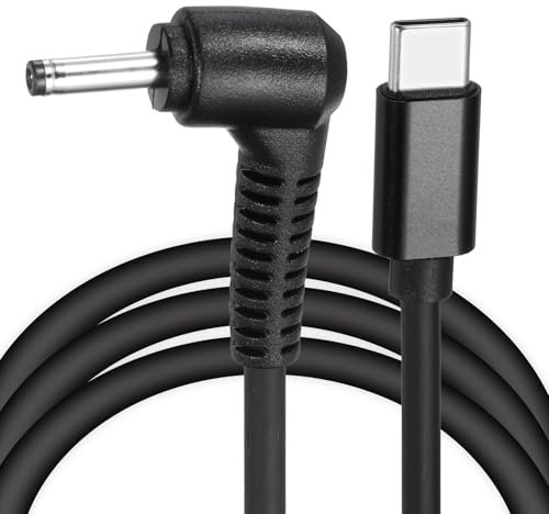 QUARKZMAN USB C a DC 3.5 x 1.35, 1.5m Largo Cable de Carga Rápida PD 65W Cable de Alimentación Tipo C Macho a DC Adaptador Conector para Router CCTV Portátil Electrodomésticos (3A,12V)
