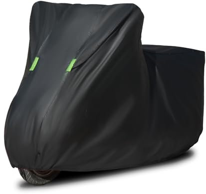 FDCYQW Fundas Motos para Yamaha TMAX 530 T-MAX 530 SX DX TMAX, Protector UV Cubierta Motocicleta Impermeable Scooter Exterior/Interior,Black