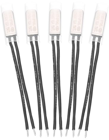 QUARKZMAN 5 st KSD9700 Termostat 150 °C/302°F Normalt stängd Termisk Omkopplare N.C 10A 250V Temperaturkontroll Metallisk