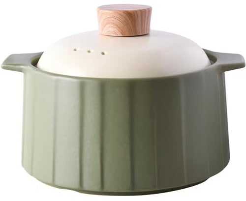 Pentola in Ceramica con Coperchio, casseruola per Cucinare, casseruola Cinese Antiaderente, pentola di Terracotta, pentola di Terracotta, pentolame, pentola per brasare,
