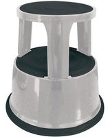 Q-Connect Metal Step Stool Light Grey KF04844