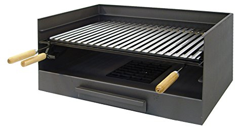 Imex El Zorro - Cajón Barbacoa con Parrilla Inoxidable | 50x40x32 cm | Diseño Compacto y Resistente para Parrilladas al Aire Libre