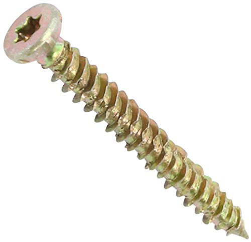 AERZETIX - 20er Set - Betonschrauben - Direktbefestigung ohne Dübel - Ø7,5x62mm - Senkkopf - Aussparung - DIY - Renovierung - C44662