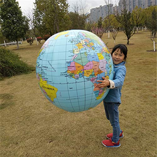 BANGNA Globo Inflable Gigante Lowral, geografía del Mundo de la Tierra Inflable educativa temprana de los 90CM