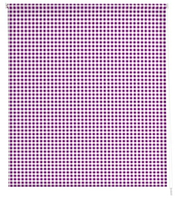 Estoralis Cocina | Estor Enrollable Diseño Moderno | Translúcido Estampado Digital | Modelo Vichy-2 | Violeta | 140 x 180 cm (Ancho/Alto) Tamaño Tela 137 x 175 cm | Estores para Ventanas y Puertas