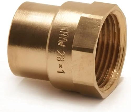 Kupfer Muffe Nipel Lötfittinge Löt- Übergangsmuffe Kupferfitting DVGW (22mmx3/4'')