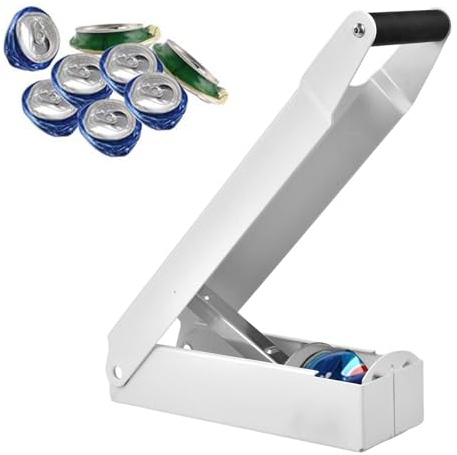 Prensa de latas - Prensa de latas de alto rendimiento, prensadora de latas de aluminio eficiente para reciclaje | Tritura latas de 12 y 16 oz para uso doméstico, 16,65 x 4,13 x 2,13 pulgadas