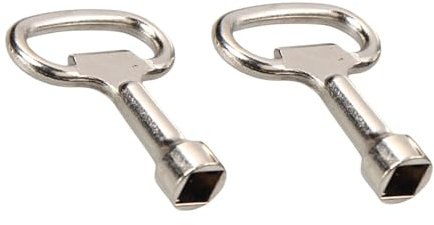 2 Stück Vierkantschlüssel,8MM Schlüssel Vierkant Wasserhahn Kant Außenwasserhahn Außenwasserhähne Entlüftungsschlüssel Heizungsentlüftungsschlüssel Universalschlüssel,für Stromkasten Stadtbus Etc