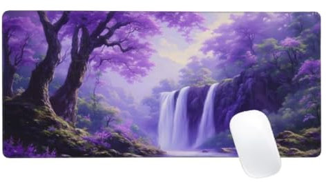 Brun Tapis de Souris XXL 1200x600mm, Tapis de Souris Automne, Tapis Souris pour Clavier et Bureau, Étendu Tapis de Souris Gamer,Lavable Surface,Base Antidérapante,Améliorer Précision et Vitesse Z2-328