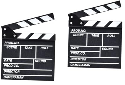 VILLCASE Lot De 2 Planches À Clin En Pour Réalisateurs Accessoires De Photographie