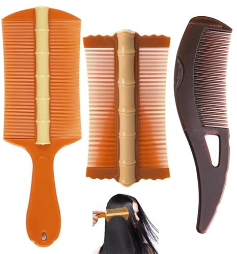 3 Pcs Dandruff Comb, Scalp Psoriasis Comb, Lightweight and Stylish Head Lice Comb, Improve Hair Quality and Smooth Hair, for People With Long Hair and Dandruff Patients