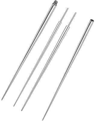 ZXJLWR 4 StüCk Piercing Taper Pin Taper Einsteckstift KöRper Piercing Stretching Assistent Assistant Tool FüR Ohr Nase Augenbraue,Leicht Zu Durchstechen, Dient Als Leitfaden