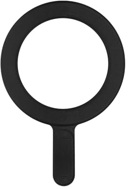 Celly, Anello Magnetico Adesivo Ultra Sottile con Adattatore, Compatibile con tecnologia Magsafe per Smartphone e Caricatore Wireless Ricarica Rapida, Colore Nero