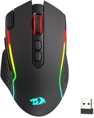Redragon M810 MAX Wireless RGB Gaming Mouse 12000 DPI Remapping Keys