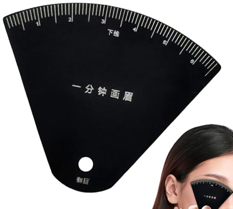 Youngwier Règle de Mesure Sourcils - Gabarit Règle Sourcils pour Forme et Modelage - Outil Modelage Gabarit Maquillage | Stencil de Maquillage pour Débutantes a Domicile
