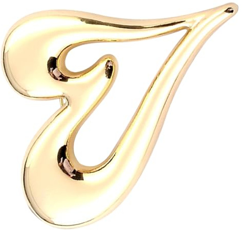 Alasum Accessorio da Appuntare su Cappotti o Abiti a Forma di Cuore in Lega Color Oro Donne per Occasioni Speciali e Anniversari