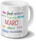 Tasse mit Namen Marc - Negative Eigenschaften von Marc - Namenstasse, Kaffeebecher, Mug, Becher, Kaffeetasse - Farbe Weiß