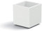Generico Vaso fioriera Quadrato CUBO MATHERIA Colore Bianco in plastica con Ruote 40 CM VECA AMDGarden
