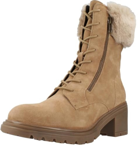 Geox D Damiana, Stivaletto Donna, Toffee/Beige, 38 EU