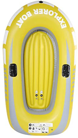 Schlauchboot, Aufblasbare Boote für Erwachsene, Robuste Schlauchboote für Seen, Aufblasbares Kajak, Kanu, 2 Personen, Rudern, Luftboot, Angeln, Driften, Tauchen (PVC)