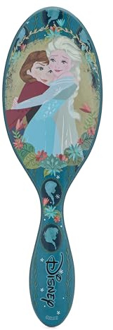 WetBrush Original Detangler Hair Brush with Ultra Soft Intelliflex Bristles to Gently Separate Knots With Ease, Wet Brush Detangler Is Gentle on Hair, For All Hair Types, Disney Love, Anna and Elsa