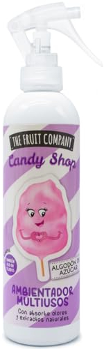 The Fruit Company Spray Ambientador ALGODÓN DE AZÚCAR Aroma Multiusos 200ml Absorbe Olores Candy Shop