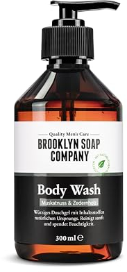 Body Wash (300ml) · BROOKLYN SOAP COMPANY · Männer Duschgel · Reinigt sanft und spendet Feuchtigkeit ✓