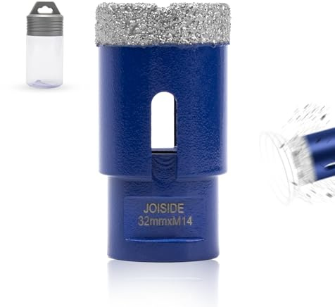 Broca de diamante con 32 mm x M14,Broca para azulejos, gres porcelánico, para cerámica, granito, vidrio, porcelana, amoladora angular