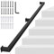 6FT/180CM Square Tube Handrail,Wall Mount Staircase Handrail Modern Pipe Stair Industrial Stair Rail for Indoor Outdoor Steps,440lbs Load,Carbon Steel Non-Slip Grab Handle for Loft Porch 2 Sections