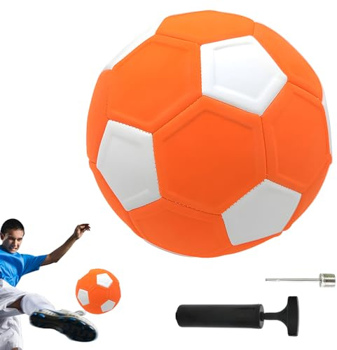 Hojalis Pallone da Calcio Curvo, Curve Ball Football in Gomma Misura 5, Palla da Calcio con Effetto A Giro, Flessibile, Palla da Calcio Curva per Allenamento Calcio per Bambini e attività All'aperto