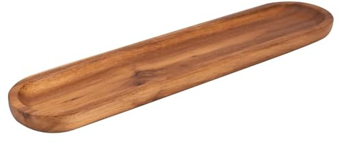 Opilroyn Serveringsbricka i trä, träfat för mat | multifunktionell lång för efterrätt ost mellanmål förrätter frukt sushi inflyttningsfest bröllop restaurang