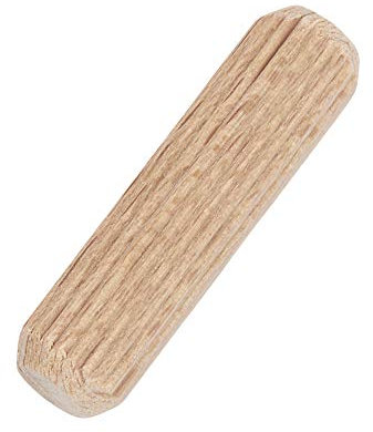 Trend Chevilles en bois de hêtre, lot de 50, 8mm x 30mm, rainurées, DWL/2/50
