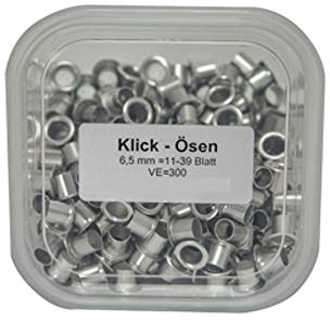 sawukaytis klick65 300 Klick œillets 6,5 mm, 21–39 feuilles, pour Duo de N20, Duo de N35, SN de 120