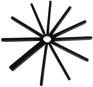 Umbra Fanfare Silicone Trivet (Set of 2), Black