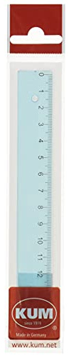 KUM 303.22.19-B – linjal 15 cm, L1 Pop, 1 styck, blå, tillverkad av robust plast