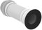 Ideal Standard - Multi Suites, Raccordo flessibile per scarico a parete da 19 a 23cm, Adattatore scarico water originale, T538567, Neutro
